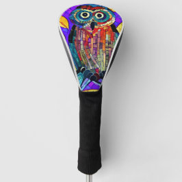 Farbenfrohe Whimsical Mosaikkunst Golf Headcover