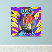 Farbenfrohe Whimsical Mosaikkunst Leinwanddruck (Insitu (Holzboden))