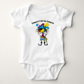 Farbenfrohe Whimsical Pirate Art Baby Strampler (Vorderseite)