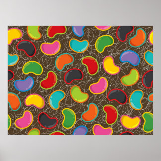 Farbenfrohe Whimsical Retro Fun Jellyboa Pop Poste Poster