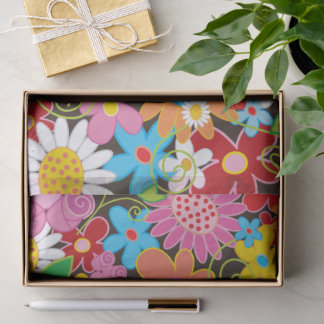 Farbenfrohe Whimsical Spring Flowers Garden Chic N Seidenpapier