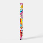 Farbenfrohe Whimsical Spring Flowers Garden Giro iPhone 15 Hülle (Rechte Seite)