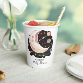 Farbenfrohe Whimsical Stars Kinderdusche Pappbecher