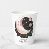 Farbenfrohe Whimsical Stars Kinderdusche Pappbecher (Vorderseite)