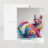 Farbenfrohe Whimsischer Regenbogen Kunst Postkarte (Vorne/Hinten)