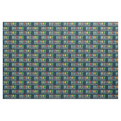 Farbenfrohe Wiederholungsgeschichte Stoff (Fat Quarter (45,7 x 55,9 cm))