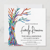 Farbenfrohe Wiedersehen Einladung (Vorderseite)