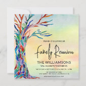 Farbenfrohe Wiedersehen Einladung (Vorderseite)