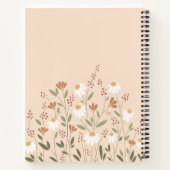 Farbenfrohe wild lebende Blume II Notizblock (Rückseite)