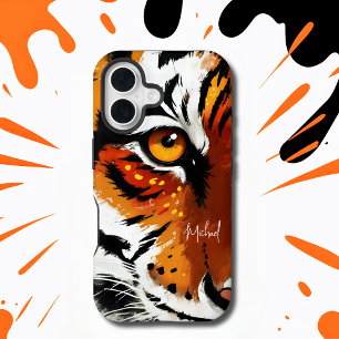 Farbenfrohe Wild Tiger's Eye Phone Case iPhone 16 Hülle