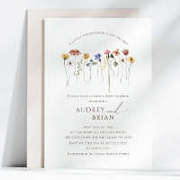 Farbenfrohe Wildblume auf dem Weg Paare Babydusche