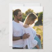 Farbenfrohe Wildblume auf dem Weg Paare Foto Einladung (Rückseite)