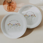 Farbenfrohe Wildblume Baby in Blütendusche Pappteller<br><div class="desc">Diese farbenfrohe Wildblume in blühenden Baby-Duschpapier-Tellern sind perfekt für Ihre einfache, skurrile Boho Regenbogensommer Babydusche. Die hellen, zauberhaften Rosa-, Gelb-, Orange- und Goldfloralen verleihen diesem Produkt das Gefühl eines minimalistisch eleganten Vintagen Hippie-Frühlingsgartens. Das moderne Design ist künstlerisch und zart und zeigt eine klassische erdige Wiese in Aquarell. Egal, für welchen...</div>