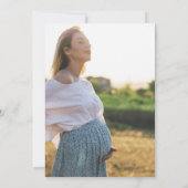 Farbenfrohe Wildblume Babydusche Oh Baby! Foto Einladung (Rückseite)