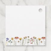 Farbenfrohe Wildblume Babydusche Vielen Dank Geschenkanhänger (Rückseite)