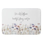 Farbenfrohe Wildblume Badematte (Vorderseite)