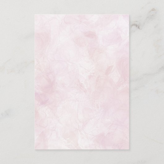 Farbenfrohe Wildblume Begleitkarte (Rückseite)