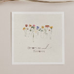 Farbenfrohe Wildblume | Beige Wedding Napkins Serviette<br><div class="desc">Diese farbenfrohe Wildblume | Beige Hochzeitsnapkins sind perfekt für Ihre einfache, whimsical boho Regenbogen Sommerhochzeit. Die hellen, zauberhaften Rosa-, Gelb-, Orange- und Goldfloralen verleihen diesem Produkt das Gefühl eines minimalistisch eleganten Vintagen Hippie-Frühlingsgartens. Das moderne Design ist künstlerisch und zart und zeigt eine klassische erdige Wiese in Aquarell. Egal für welchen...</div>
