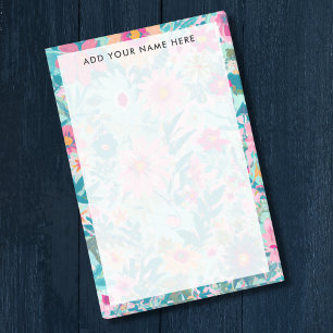 Farbenfrohe Wildblume Blossom Office Stationary Post-it Klebezettel