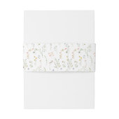 Farbenfrohe Wildblume Blume Hochzeit auf Wiese Einladungsbanderole (Rückseitenbeispiel)