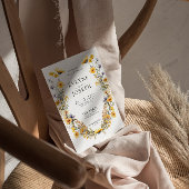 Farbenfrohe Wildblume Blumenkraut Hochzeit Einladung