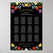 Farbenfrohe Wildblume Blumenzauber Poster (Vorne)