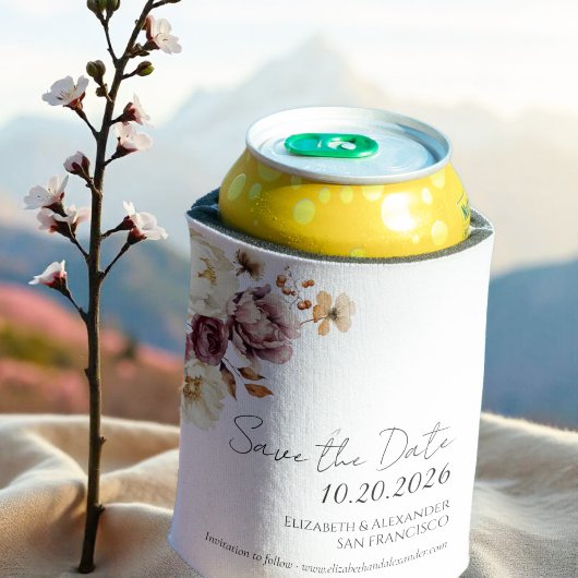 Farbenfrohe Wildblume | Boho Wedding Dosenkühler