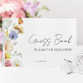 Farbenfrohe Wildblume | Boho Wedding Guest Book Gästebuch