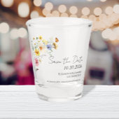 Farbenfrohe Wildblume | Boho Wedding Schnapsglas