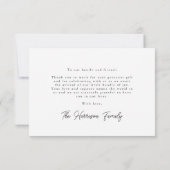 Farbenfrohe Wildblume Border Baby Dusche Dankeskarte (Rückseite)