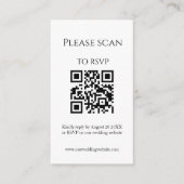 Farbenfrohe Wildblume Eleganter QR Code & UAWG Wed Begleitkarte (Vorderseite)