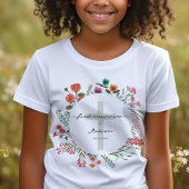 Farbenfrohe Wildblume Erste Heilige Kommune T-Shirt