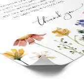 Farbenfrohe Wildblume Familientraditionen untersch Poster (Ecke)