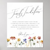 Farbenfrohe Wildblume Familientraditionen untersch Poster (Vorne)