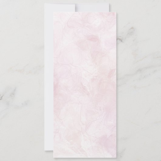 Farbenfrohe Wildblume Frühjahrsmenü Einladung (Rückseite)