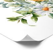 Farbenfrohe Wildblume Frühlingshochzeit Begrüßungs Poster (Ecke)