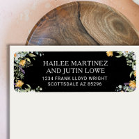 Farbenfrohe Wildblume Frühlingszeit Hochzeit Rücks