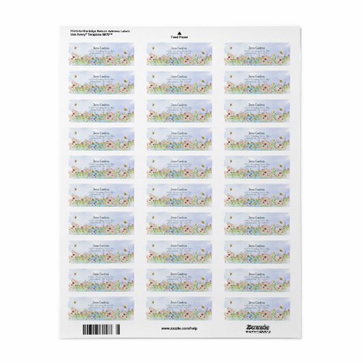 Farbenfrohe Wildblume Garten (Vorne)