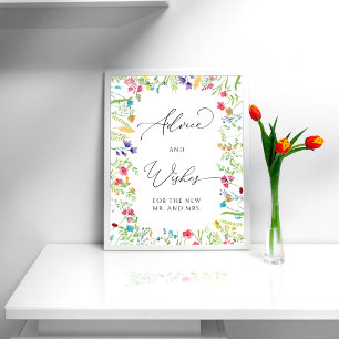 Farbenfrohe Wildblume Garten Beratung und Wünsche Poster