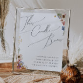 Farbenfrohe Wildblume Garten Diese Kerzenleuchte Poster