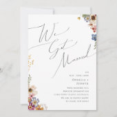 Farbenfrohe Wildblume Gartenanlage Ankündigung (Vorderseite)