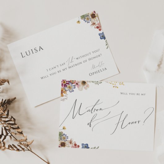 Farbenfrohe Wildblume | Gartenmatron der Ehrenkart Einladung