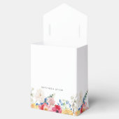 Farbenfrohe Wildblume Hochzeit Danke Geschenkschachtel (Geöffnet)