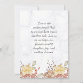 Farbenfrohe Wildblume | Hochzeit Einladung (Rückseite)