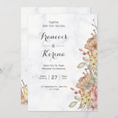 Farbenfrohe Wildblume | Hochzeit Einladung (Vorne/Hinten)