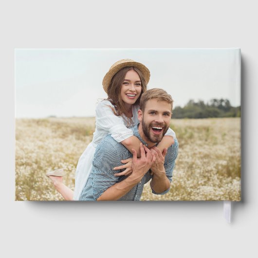 farbenfrohe Wildblume Hochzeit Gästebuch (Rückseite)