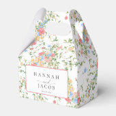 farbenfrohe Wildblume Hochzeit Geschenkschachtel (Vorderseite)