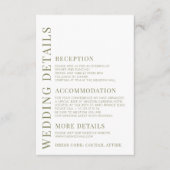 Farbenfrohe Wildblume Hochzeitskarten Begleitkarte (Vorderseite)