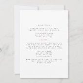 Farbenfrohe Wildblume in einer Hochzeit Einladung (Rückseite)