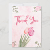 Farbenfrohe Wildblume Kinderdusche Danke Karte (Vorderseite)